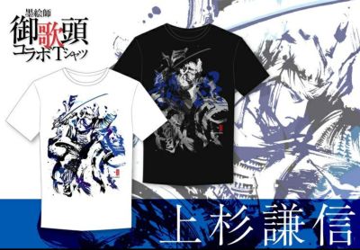 墨絵師御歌頭「上杉謙信」Tシャツ | 戦国グッズ専門店「戦国魂」本店