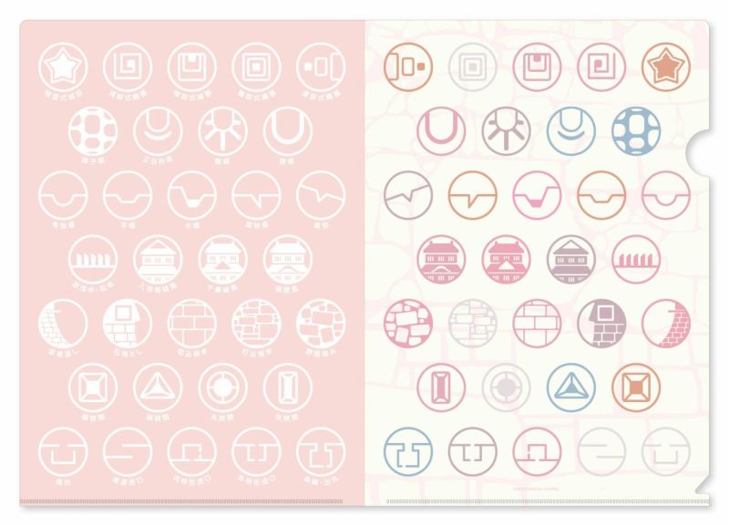 城アイコンクリアファイル　桃城（桃）