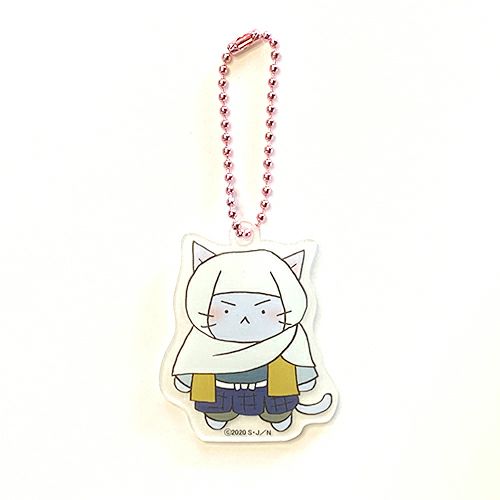 ねこねこ日本史　和紙アクリルキーホルダー　上杉謙信