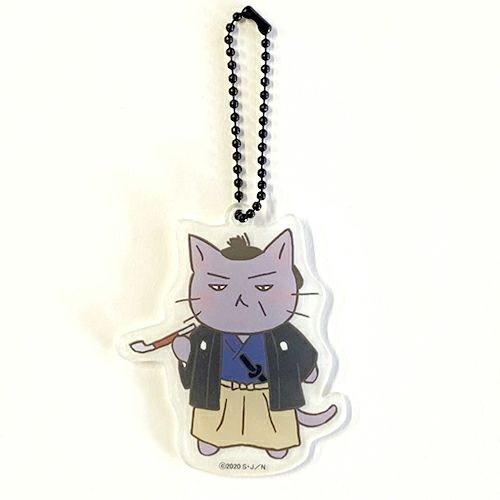 ねこねこ日本史　和紙アクリルキーホルダー　勝海舟