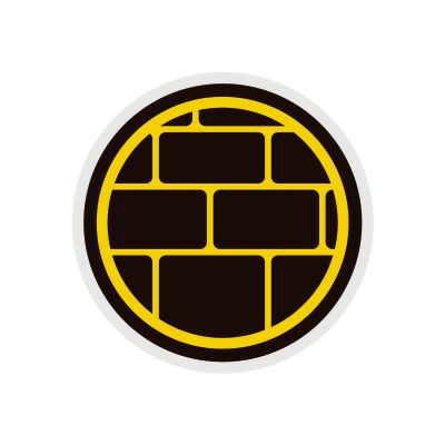 お城アイコン｜マスクチャーム　切込接ぎ